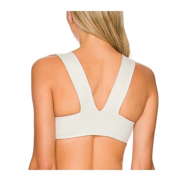 WellBeing + BeingWell LoungeWell Calla Sports Bra in Sky Grey Heather XXS - Picture 2 of 8